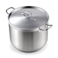 thumbnail image 1 of Cooks Standard Professional 30 Quart Stainless Steel Stock Pot, Heavy Duty Induction Stockpot with Lid, Large Pot for Cooking Pasta, Soup, Oven Safe, Dishwasher Safe, Compatible with Most Stovetops, 1 of 8