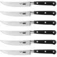 thumbnail image 1 of Cooks Standard Classic Cutlery Steak Knives Set, High Carbon Stainless Steel, Ergonomic Handle, 6-Piece, Black, 1 of 8