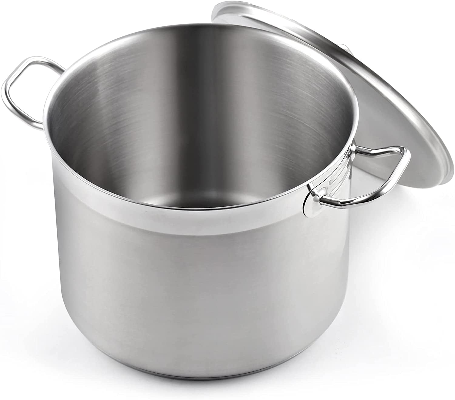 Cook N Home 16 qt. Stainless Steel Stock Pot with Glass Lid 02527
