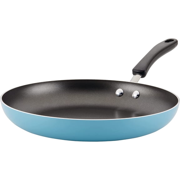 Cookstart DiamondMax Nonstick Frying Pan/Skillet, Dishwasher Safe, 12 Inch - Aqua