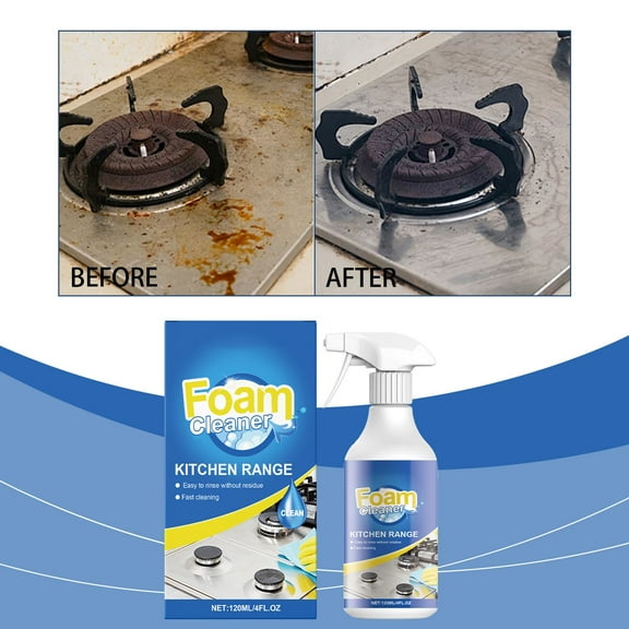 Violete Cooktop Cleaner Foam 120ml | Kitchen Range Degreaser | Stainless Steel Glass Ceramic | Oil Stain Remover