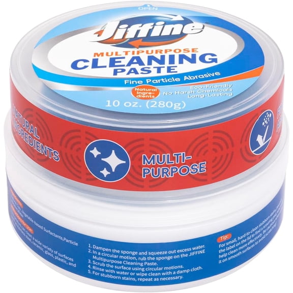 Cooktop Cleaner Paste,the Pink Of Stuff, Miracle All Purpose Cleaning Paste,Easily Remove Burned-On Food, Grease and Watermarks, Leaving Your Glass Cook Top Sparkling 10 oz