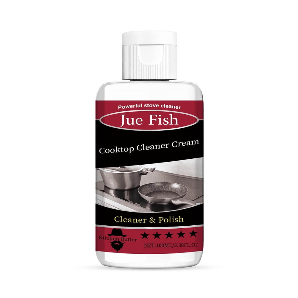 Cooktop Cleaning Cream, Fast Acting NoRinse Cooktop Cleaner for Glass