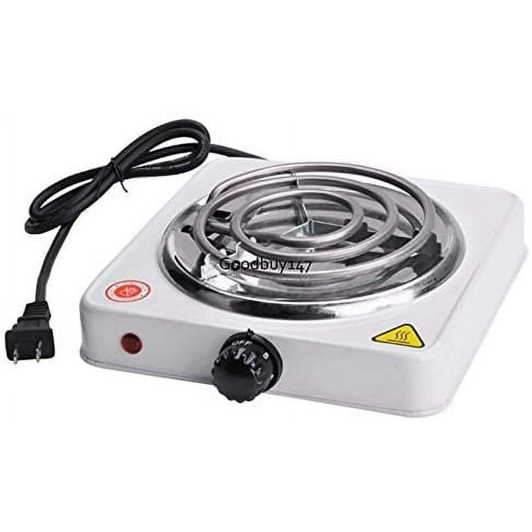 Cooktops Single Electric Burner Portable Hot Plate Stove Camping Cook Dorm RV Countertop Electric Kitchen, Size: Medium