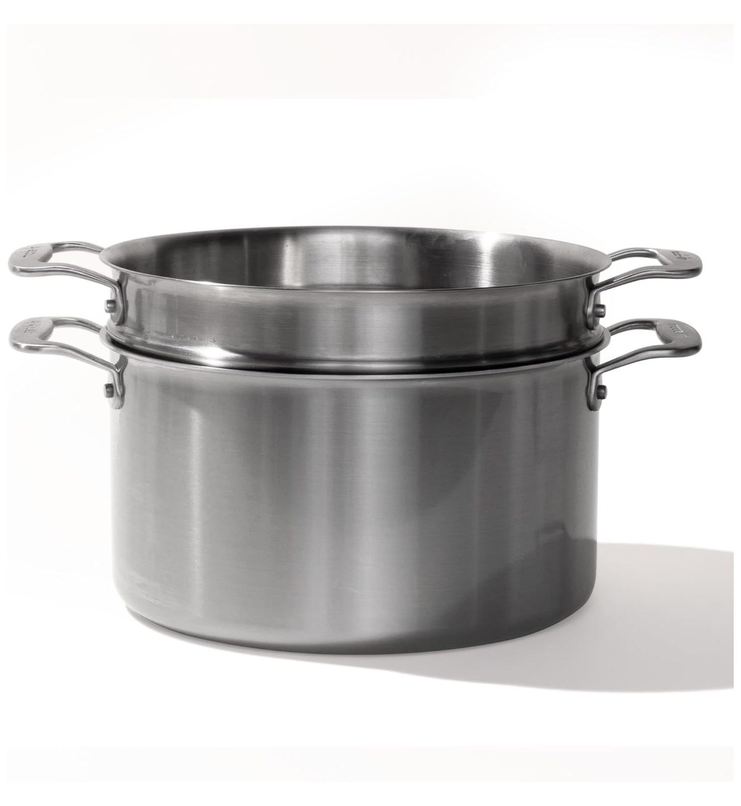 Cookware 8 Quart Stainless Steel Stock Pot With Steamer Basket Insert