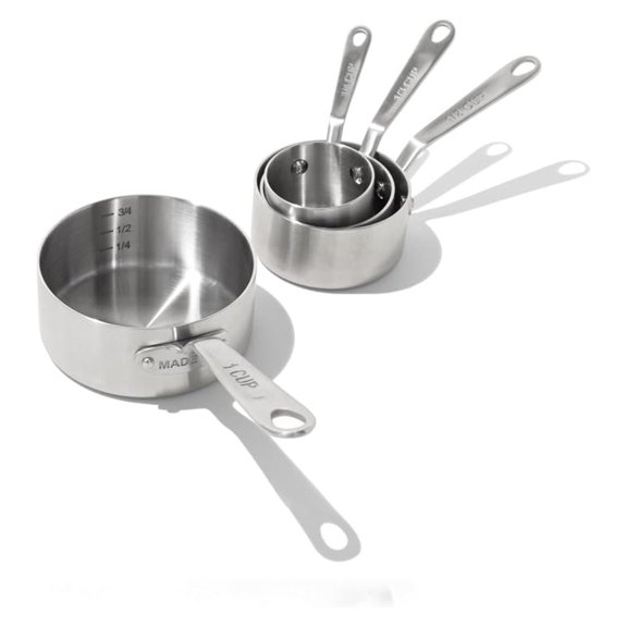 Cookware | Measuring Cup Set | Stainless Steel | Stackable | Dishwasher Safe