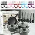 thumbnail image 1 of Cookware Set under $5! Bzdzmqm 13 Piece Non-Stick Cookware Set, Soup Pot Frying Pan Collection, Maifan Stone Coating, Complete Kitchen Utensil Set, Cooking Pot Set, 1 of 9