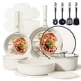 thumbnail image 1 of Cookware Set Cream White 19 Piece Nonstick Detachable Handle, 1 of 9