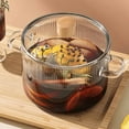 thumbnail image 1 of Cookware Simmer Pot Glass Cooking Pot With Lid 1.6L(54oz) Heat Borosilicate Glass Cookware Stovetop Pot Simmer Pot For Soup Baby Food Storage Containers, 1 of 4