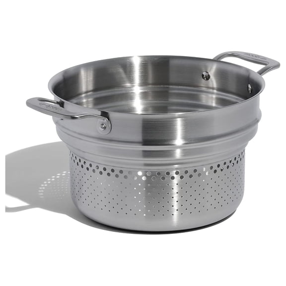 Cookware - Stainless Steel Pasta Insert - Stainless Steel - Professional Cookware - Crafted in Thailand - Fits 6 and 8 QT Stock Pots