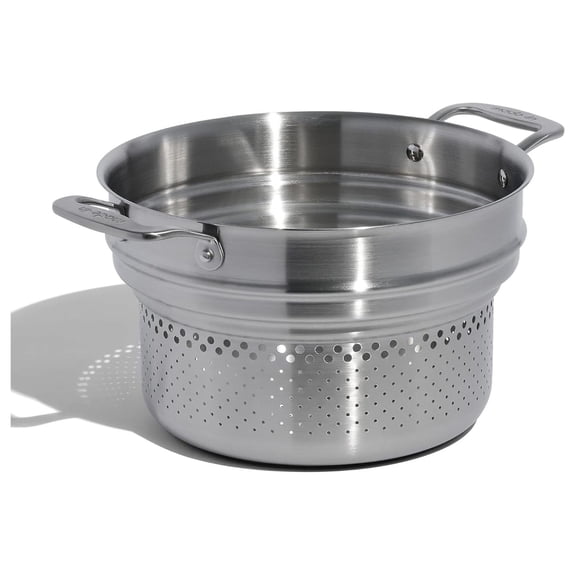 Cookware - Stainless Steel Pasta Insert - Stainless Steel - Professional Cookware - Crafted in Thailand - Fits 6 and 8 QT Stock Pots