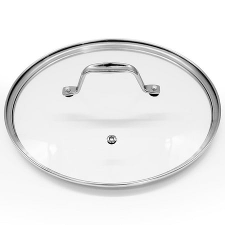 Cookware Stockpot Lid, See Through Tempered Glass Lids, Works with Model: NCSP8, Stain Resistant and Easy to Clean
