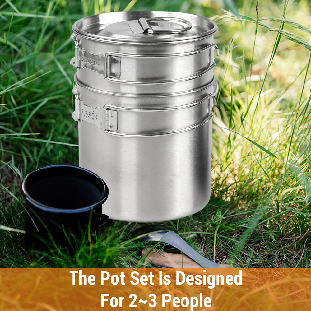 Cookware pan suit,Portable Pot Set Cup Stainless Steel Buzhi Cookware ...