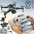 thumbnail image 1 of Cool 10 Year Old Boy Gifts, GPS Drone with 4.5 Inch Screen Remote Control Brushless Motor and Cool Lights Drones 5G Rc Quadcopter Altitude Hold Obstacle Avoidance for Kids Adults, Black, One Size, 1 of 9