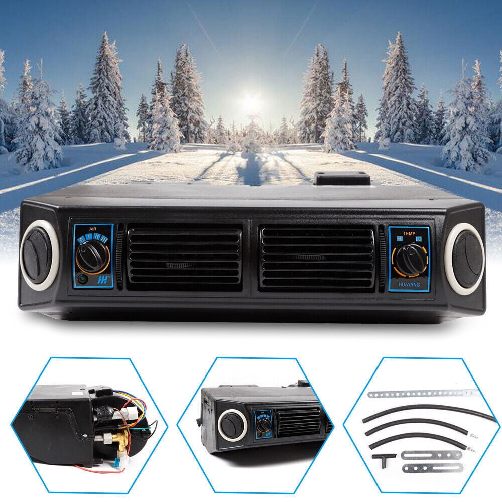 Cool Only 11000 BTU 12V Under Dash Air Conditioner Evaporator, Universal 3‑Speed AC Unit with 32 Pass 4‑Way Coil & Mounting Brackets for Classic Cars, Street Rods, RV Motorhomes