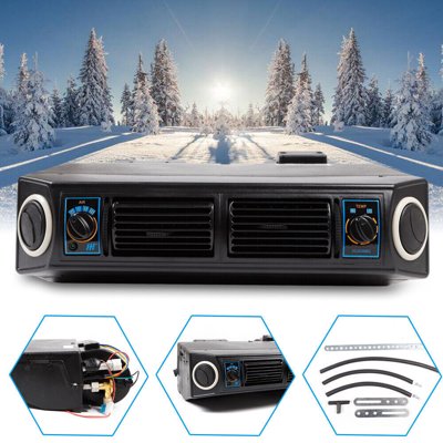 Cool Only 11000 BTU 12V Under Dash Air Conditioner Evaporator, Universal 3‑Speed AC Unit with 32 Pass 4‑Way Coil & Mounting Brackets for Classic Cars, Street Rods, RV Motorhomes