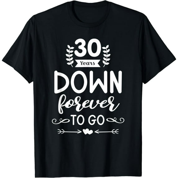 Cool 30th Anniversary Celebration Gift for Husband Wife T-Shirt