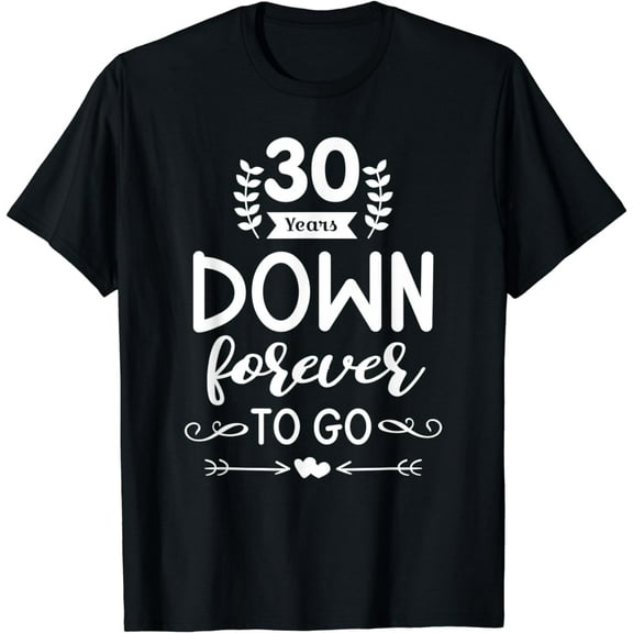 Cool 30th Anniversary Celebration Gift for Husband Wife T-Shirt