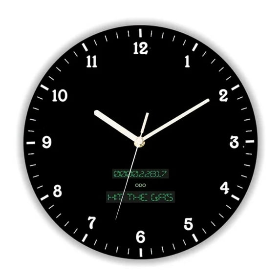 Cool 3D Car Service Repair Garage Owner Tire Wheel Round Wall Clock for Workshop Mechanic Large Wall Watch Mana Cave Decor Gift（12 Inch）