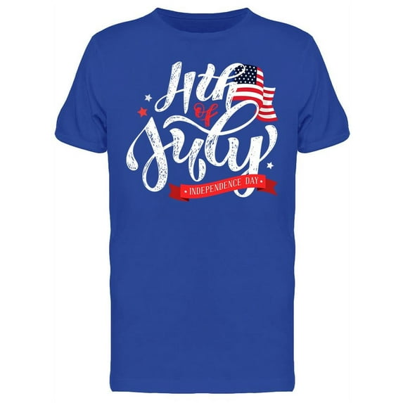Cool 4th Of July Usa T-Shirt Men -Image by Shutterstock, Male Small