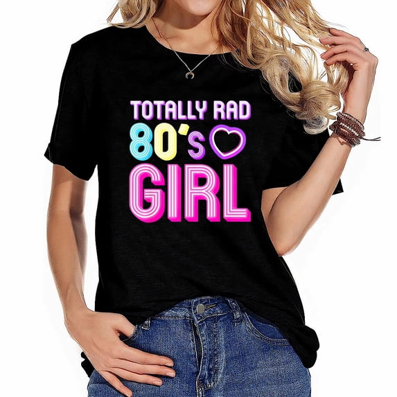 Cool 80S Girl For Women Girls Throwback Eighties Lovers T-Shirt