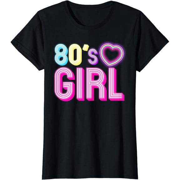Cool 80s Girl For Women Mom 1980's Birthday Retro Costume T-Shirt
