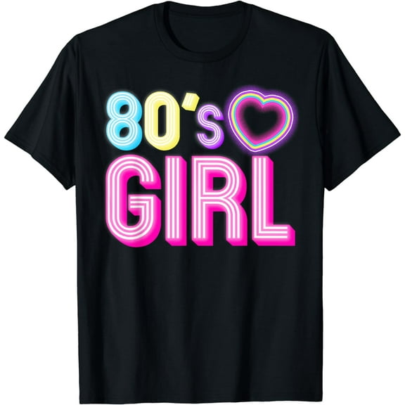 Cool 80s Girl For Women Mom 1980's Birthday Retro Costume T-Shirt