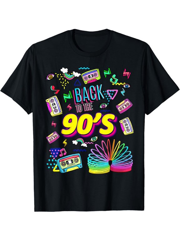 Cool 90's Forever, Vintage Retro Back To 90's Graphic Design T-Shirt men and women can wear, black, white, gifts