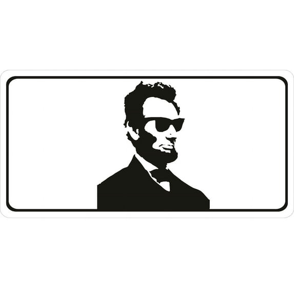 Cool Abe Lincoln #1 Photo License Plate