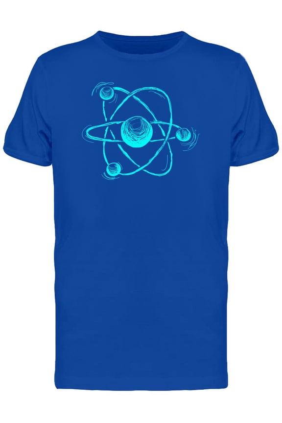 Cool Abstract Atom Doodle Sketch Tee Men's - Men T-Shirt, 3XL