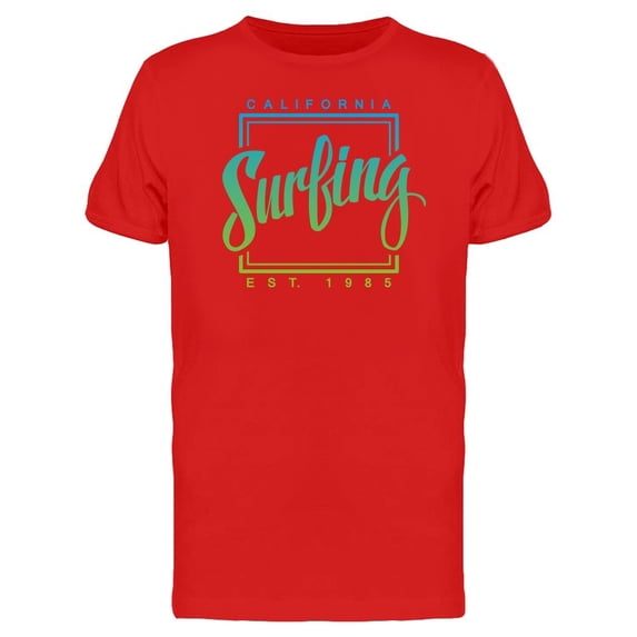 Cool Abstract California Surfing Tee Men's -Image by Shutterstock