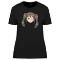 thumbnail image 1 of Cool Adorable Anime Girl T-Shirt Women -Image by Shutterstock, Female Medium, 1 of 2