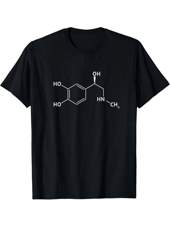 Cool Adrenaline Chemical Molecule Chemistry T-Shirt BLACK Unisex S-5XL Hot Trending Shirt, Vintage Birthday Gift