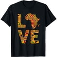 thumbnail image 1 of Cool Africa Map For Men Women Traditional Africa Kente Cloth T-Shirt, 1 of 5