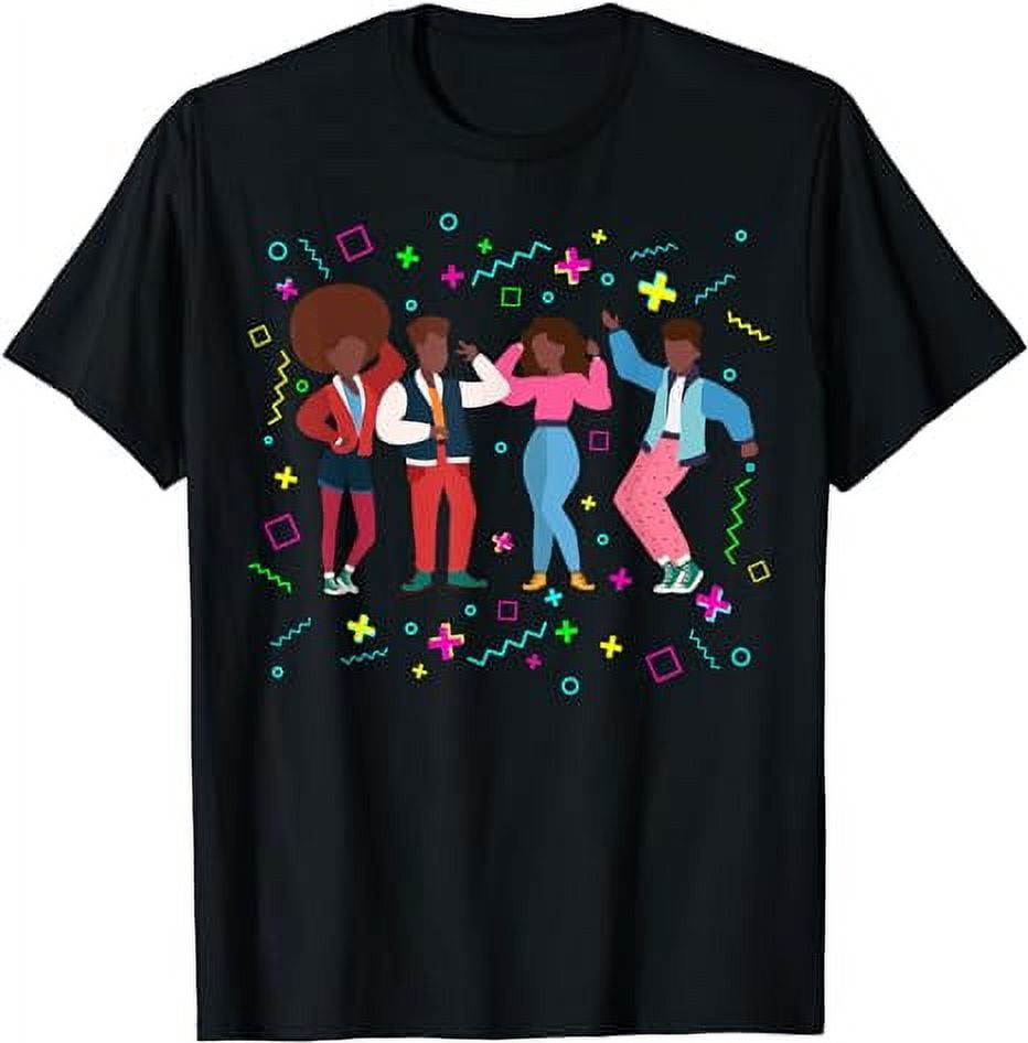 Cool African American 80's Teens Retro Fashion Disco Culture TShirt