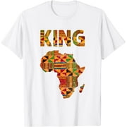 Cool African King Design Kente Cloth Africa Ghana Men T-Shirt
