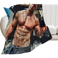 thumbnail image 1 of Cool Alan Ritchson Blanket Ultra Soft Flannel Fleece Blanket Stylish Bedroom Living Room Sofa Warm Blanket All Season Use 40""*50"" （100 * 130cm）, 1 of 6