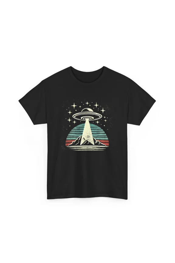 Cool Alien T-Shirt | UFO Graphic Tee | Outer Space Sci-Fi Style