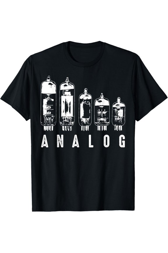 | Cool Analog Vacuum Tubes Gift | Funny Electron Valve Lover Unisex-Adults, Unisex-Kids T-Shirt