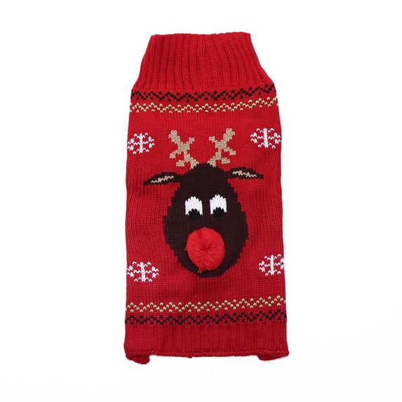 Cool And Cute The Reindeers Sweater Clothing Pet Cat Dog Red S