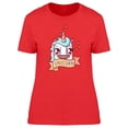 thumbnail image 1 of Cool And Funny Unicorn Doodle T-Shirt Women -Image by Shutterstock, Female Large, 1 of 2