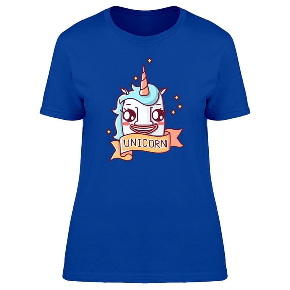 Cool And Funny Unicorn Doodle T-Shirt Women -Image by Shutterstock, Female XX-Large