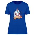 thumbnail image 1 of Cool And Funny Unicorn Doodle T-Shirt Women -Image by Shutterstock, Female x-Large, 1 of 2