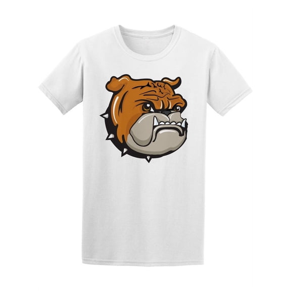 Cool Angry Bulldog Cartoon T-Shirt Men -Image by Shutterstock, Male 3X-Large
