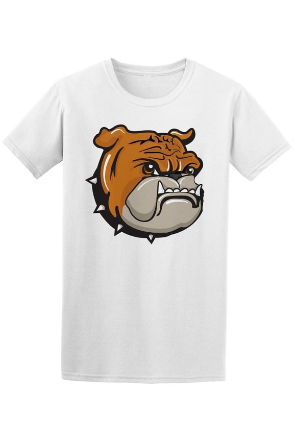 Cool Angry Bulldog Cartoon T-Shirt Men -Image by Shutterstock, Male XX-Large