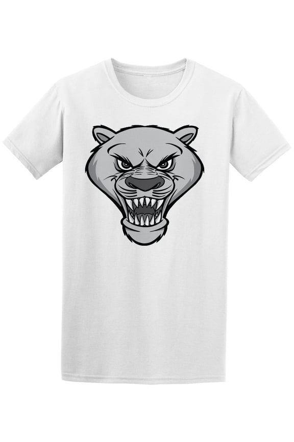 Cool Angry Cougar Mascot T-Shirt Men -Image by Shutterstock, Male Small