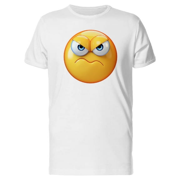 Cool Angry & Grumpy Icon T-Shirt Men -Image by Shutterstock, Male 3X-Large