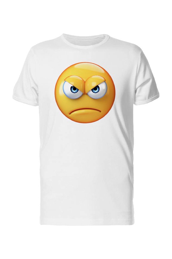 Cool Angry Icon T-Shirt Men -Image by Shutterstock, Male Medium