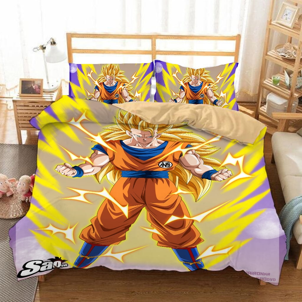Cool Anime Dragon Ball Z Bedding Bed Set Twin Full Queen King Size Goku