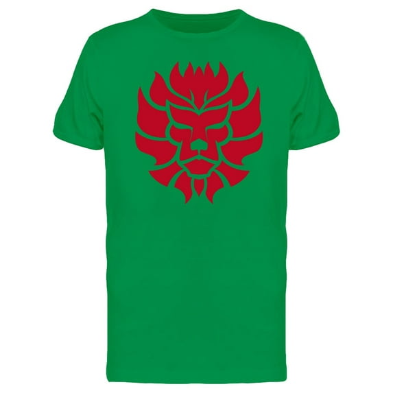 Cool Art Red Lion Head Tee Men's -Image by Shutterstock